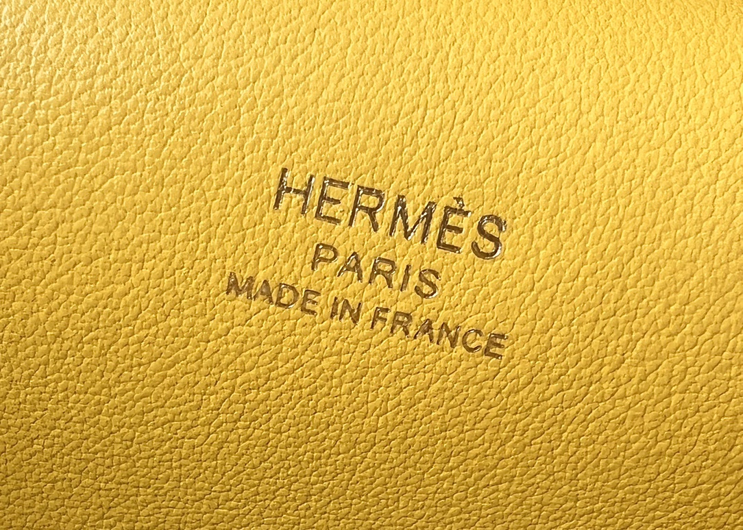 Hermes Jypsiere Mini Shoulder Bag In Yellow Swift Leather